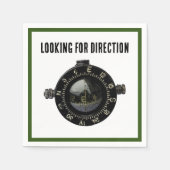 Serviette En Papier Aventure de navigation de survie de la boussole mi (Devant)