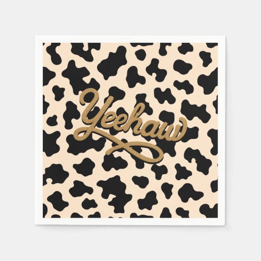 Serviette En Papier Aventure Yeehaw dans l'anniversaire du rodéo du Fa (Devant)