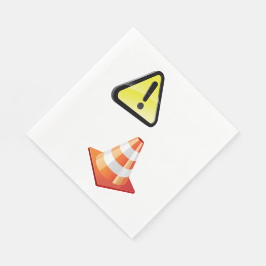 Serviette En Papier Avertissement du cône de signalisation (Coin)