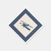 Serviette En Papier Avion Anniversaire Napkin - Garçon (Coin)