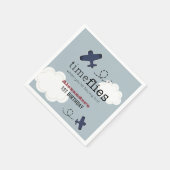 Serviette En Papier Avion Avion Blue Boy Anniversaire Napkins (Coin)