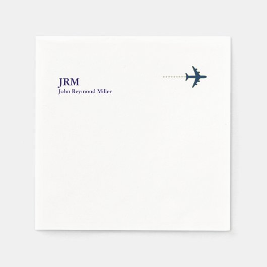 Serviette En Papier Avion Avion Jet Avion (Devant)