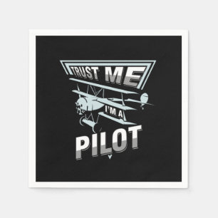 Serviette En Papier Avion Avion Mécanicien Avion Pilote