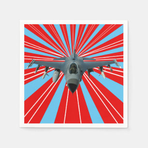 Serviette En Papier Avion de chasse