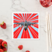 Serviette En Papier Avion de chasse (En situation)
