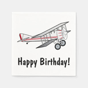 Serviette En Papier Avion Joyeux anniversaire