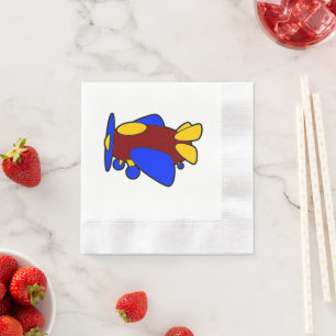 Serviette En Papier Avion mignon coloré Cartoon Plane pour enfants