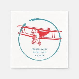 Serviette En Papier Avion personnalisé
