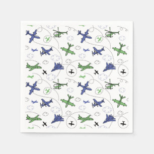 Serviette En Papier Avion Plan de fête d'anniversaire
