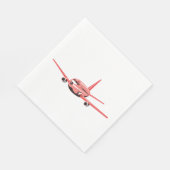 Serviette En Papier Avion rose (Coin)