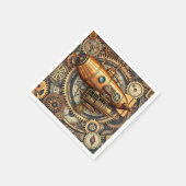 Serviette En Papier Avion vintage Steampunk (Coin)