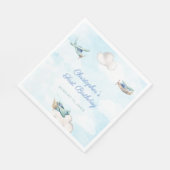 Serviette En Papier Avion Voyage Thème Anniversaire Fête Ou Douche (Coin)