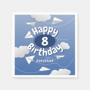 Serviette En Papier avions en papier pliés volants anniversaire d'enfa