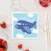 Serviette En Papier Avions et Jets mignons 1ère fête d'anniversaire (En situation)
