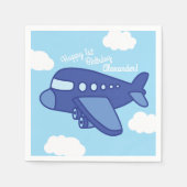 Serviette En Papier Avions et Jets mignons 1ère fête d'anniversaire (Devant)