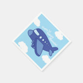 Serviette En Papier Avions et Jets mignons 1ère fête d'anniversaire (Coin)