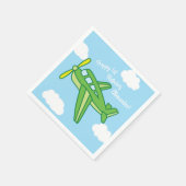 Serviette En Papier Avions et Jets mignons 1ère fête d'anniversaire (Coin)