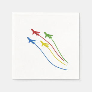 Serviette En Papier Avions volants Drôle Aéronef pilote d'avion