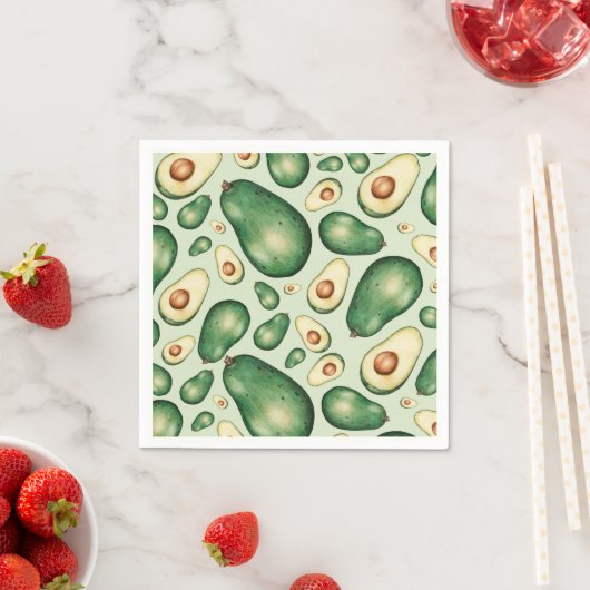 Serviette En Papier Avocado (En situation)