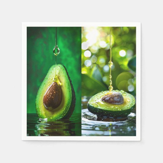Serviette En Papier Avocado, (Devant)
