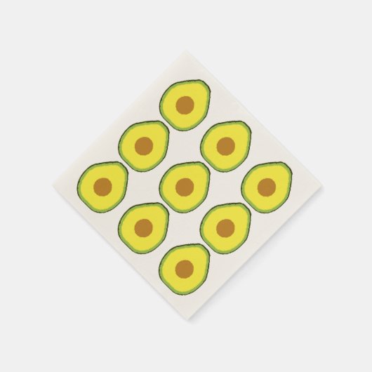 Serviette En Papier Avocado (Coin)
