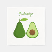 Serviette En Papier Avocado Lover Design Thunder_Cove (Devant)