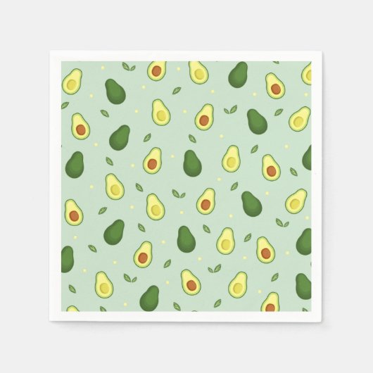 Serviette En Papier Avocado Saint-Guacamole Baby shower vert Anniversa (Devant)