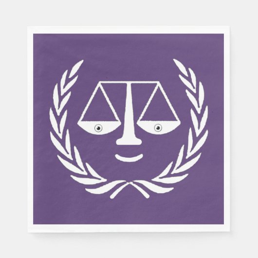 Serviette En Papier Avocat Droit École de Graduation Party Napkins (Devant)