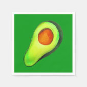 Serviette En Papier Avocat vert addict art mignon (Devant)