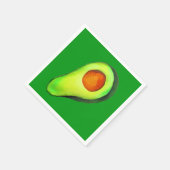 Serviette En Papier Avocat vert addict art mignon (Coin)