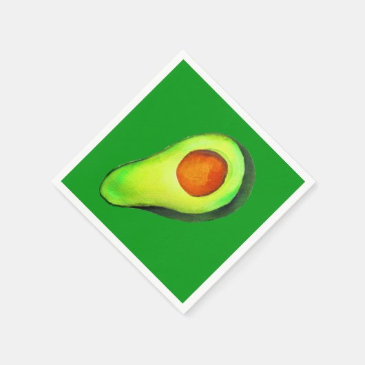 Serviette En Papier Avocat vert addict art mignon (Coin)