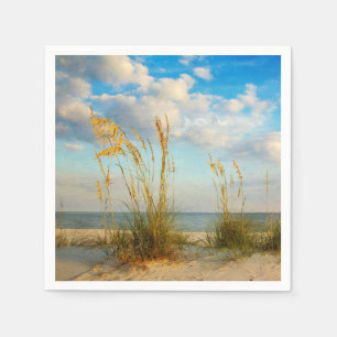 Serviette En Papier Avoine de mer à la plage