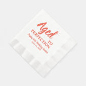 Serviette En Papier Avoir atteint la perfection 50e Anniversaire servi (Coin)