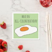Serviette En Papier Avoir un anniversaire d'OEUFS-CELLENTS ! Serviette (En situation)