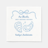 Serviette En Papier Aw Shuck Oyster Coastal Bachelorette Party (Devant)