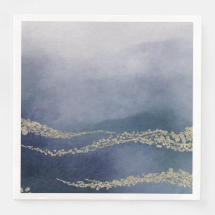 Serviette En Papier Awash Elegant Aquarelle dans le Mariage Surf