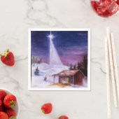 Serviette En Papier Away in a Manger (En situation)