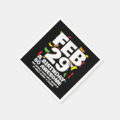 Serviette En Papier Awesome Anniversaire 2024 Leap Day Leap Année 29 f (Coin)