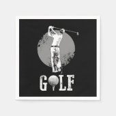 Serviette En Papier Awesome Golf Player (Devant)