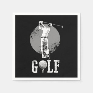 Serviette En Papier Awesome Golf Player