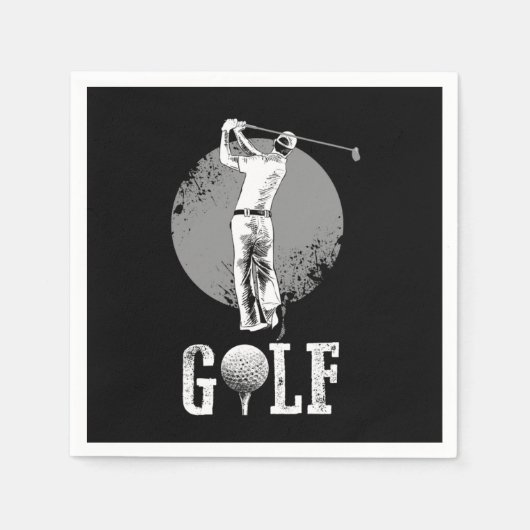 Serviette En Papier Awesome Golf Player (Devant)