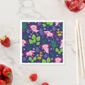 Serviette En Papier Axolotl (En situation)