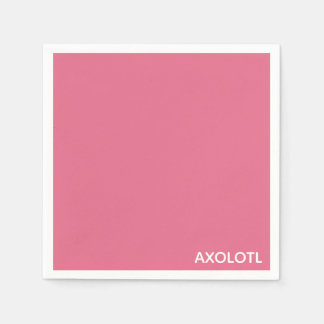 Serviette En Papier Axolotl pink color name