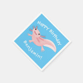 Serviette En Papier axolotl rose pâle (Coin)
