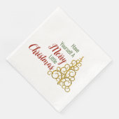 Serviette En Papier Ayez Une Joyeuse Petite Napkine De Noël (Coin)