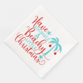 Serviette En Papier Ayez-vous un petit Noël de plage (Coin)