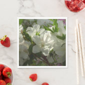 Serviette En Papier Azalées Blancs Solaires Belles Fleurs De Printemps (En situation)