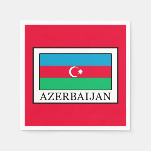 Serviette En Papier Azerbaïdjan (Devant)