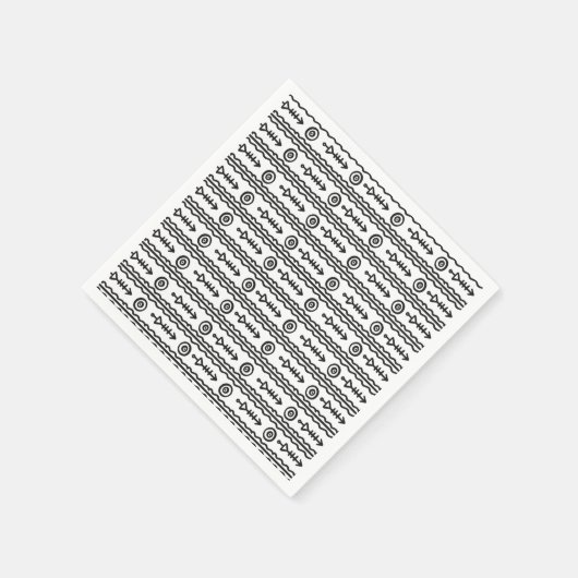 Serviette En Papier Aztec Boho (Coin)