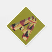 Serviette En Papier Aztec Navajo Pattern Letter A (Coin)